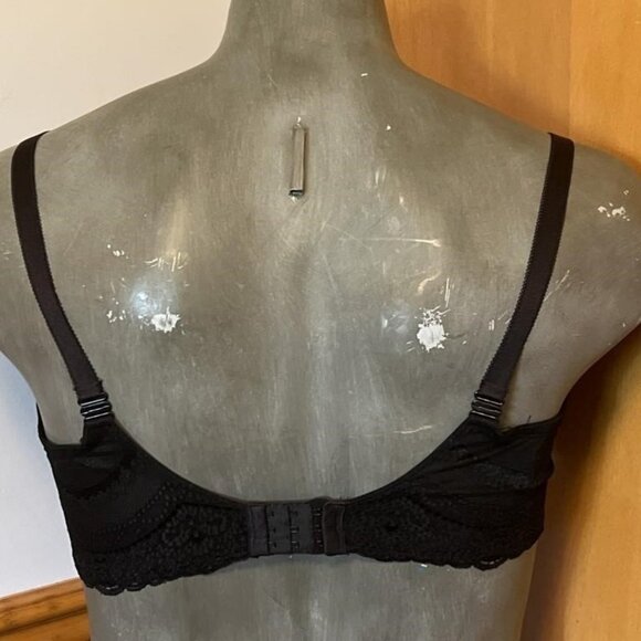 SET of 2 Bundle!! Smart & Sexy Lace Bra Padded 40D Red & Black - Picture 9 of 13